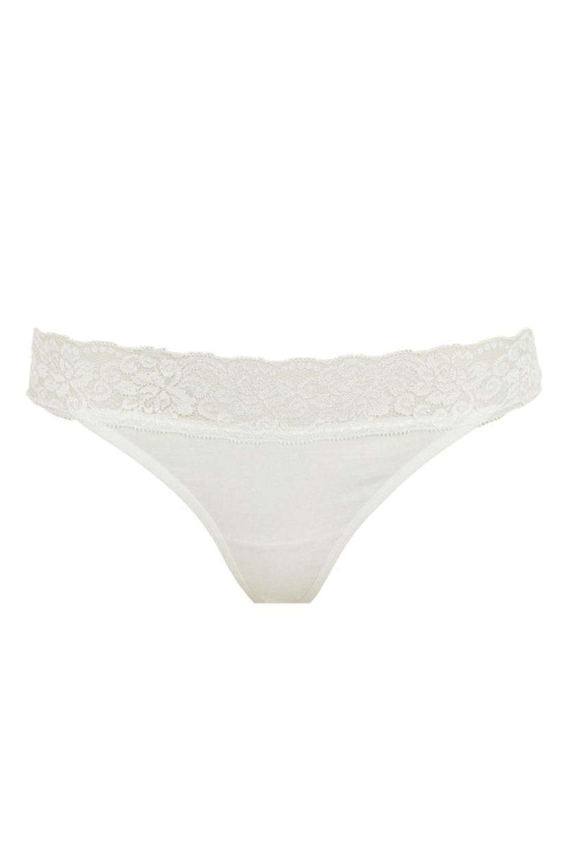 Kadın Pembe Dantel Detaylı 3'lü