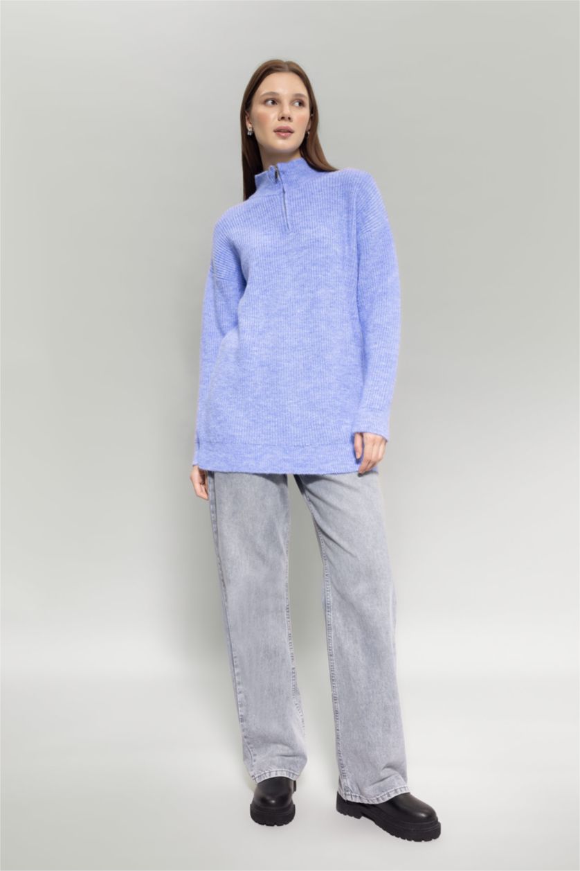 Women Blue Regular Fit Tunic