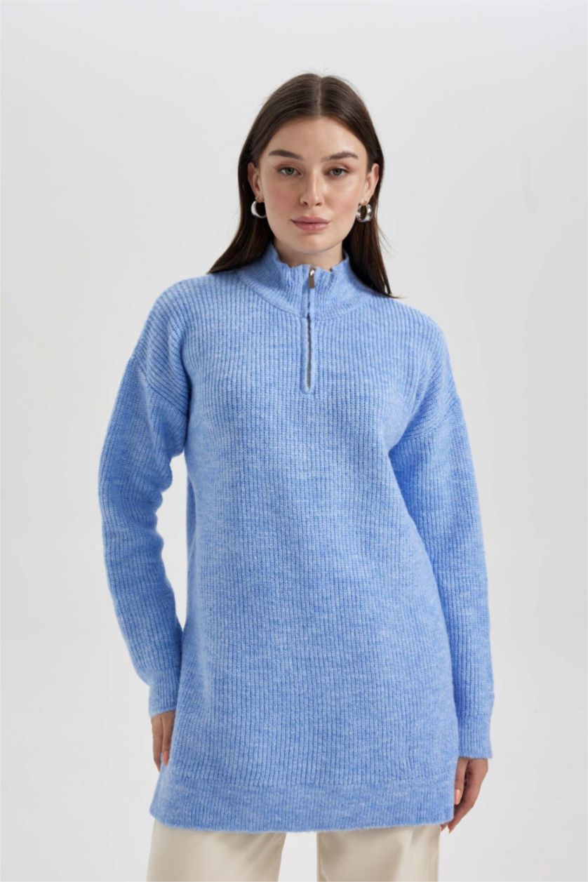 Women Blue Regular Fit Tunic