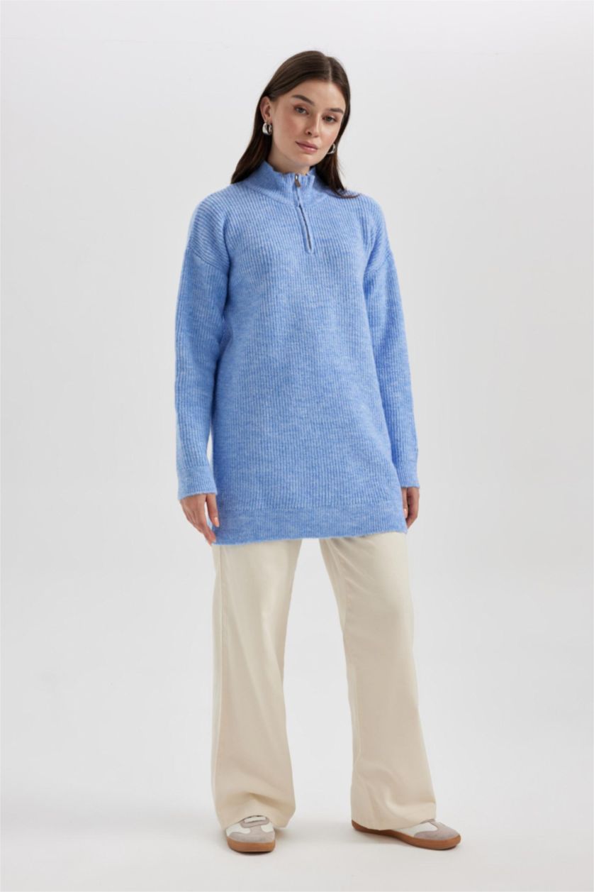 Women Blue Regular Fit Tunic
