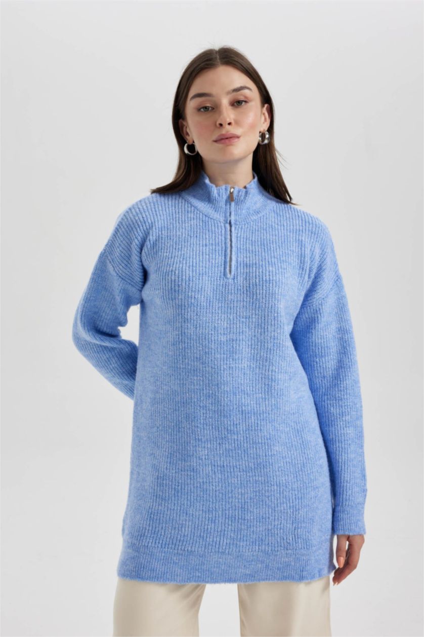 Women Blue Regular Fit Tunic