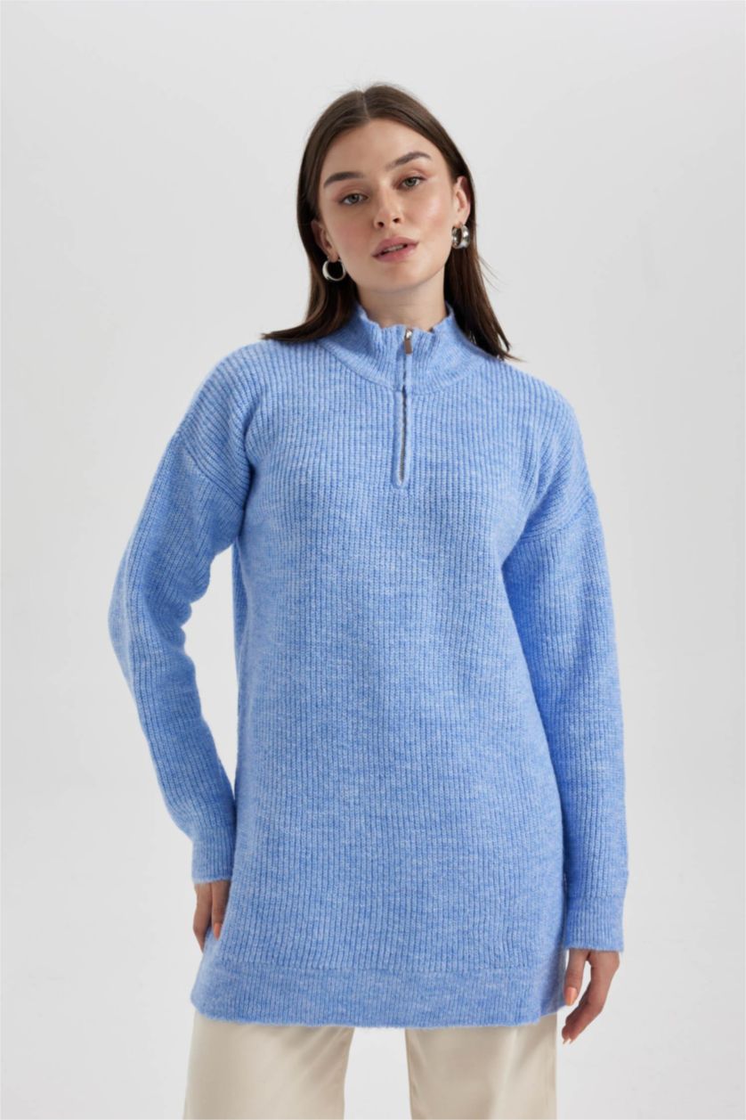 Women Blue Regular Fit Tunic