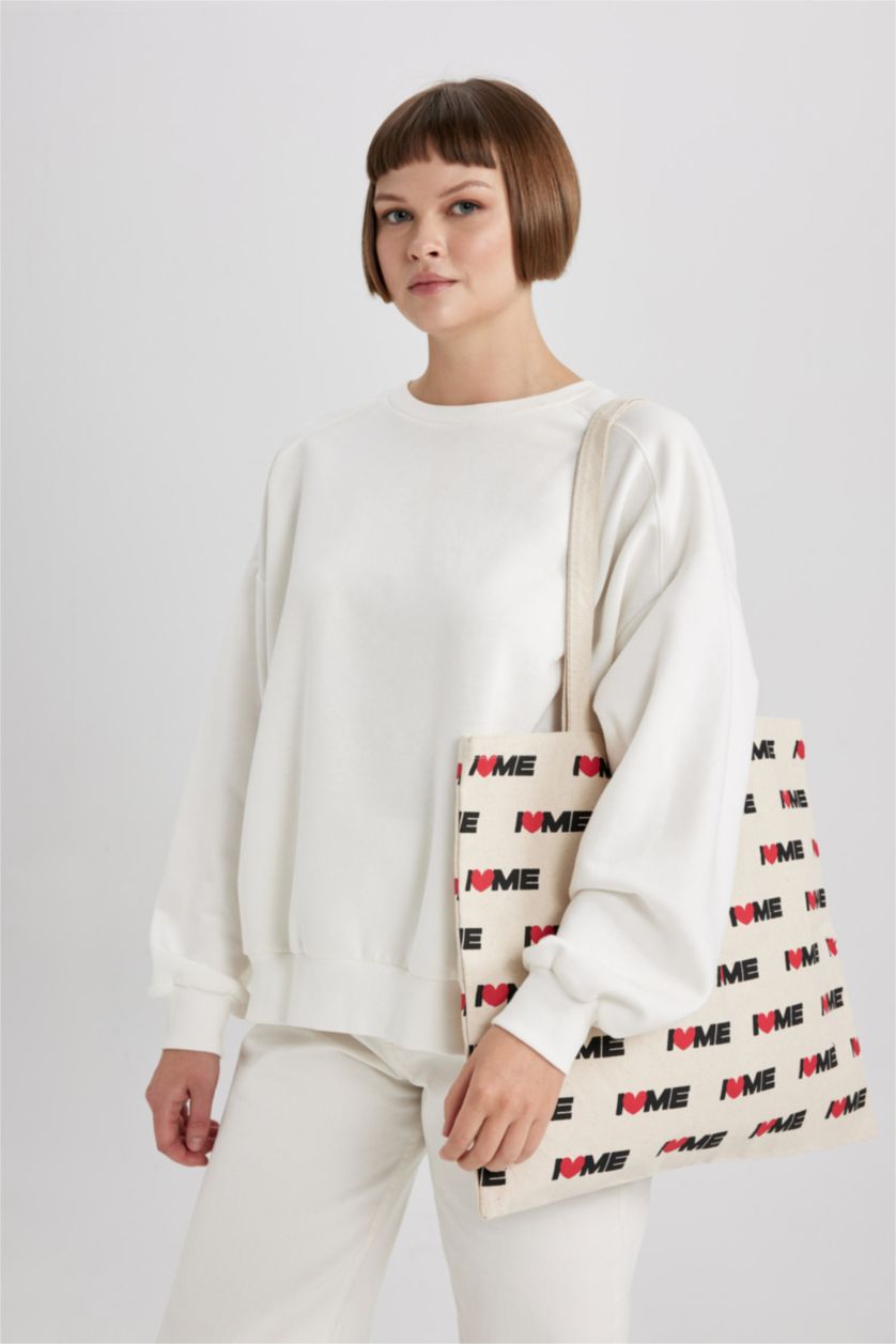 Женщины Бежевый Сумка I Love Me для женщин