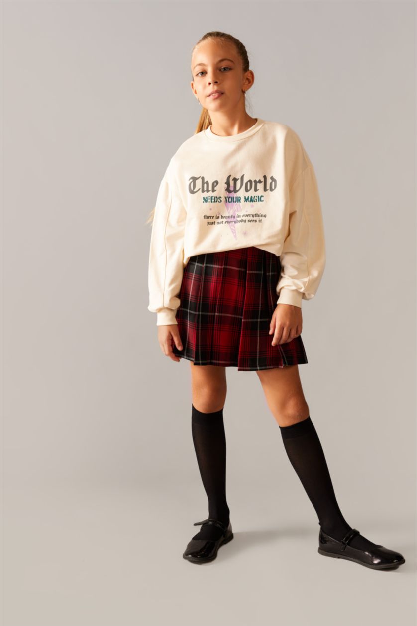 GIRLS & TEENS Bordeaux جيبة بقصة A