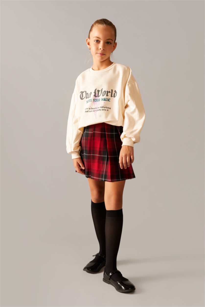 GIRLS & TEENS Bordeaux جيبة بقصة A