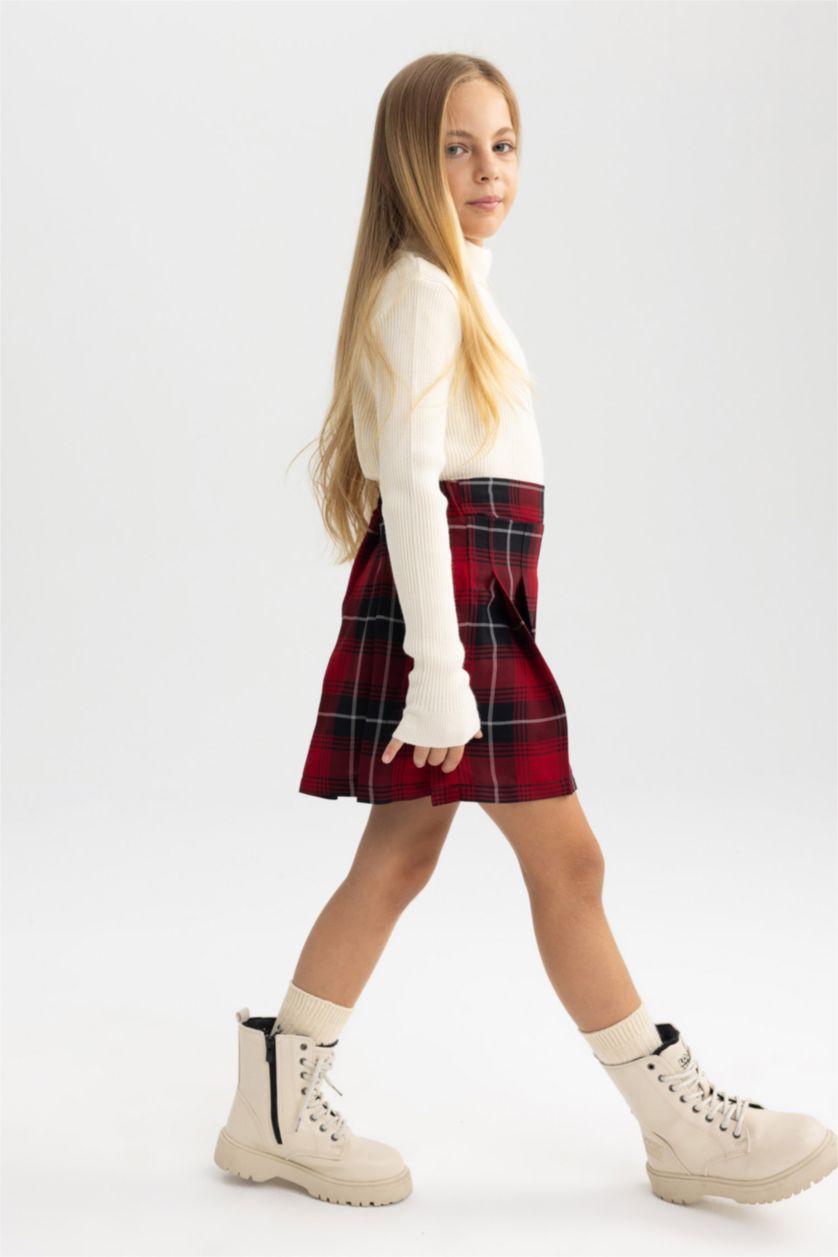 GIRLS & TEENS Bordeaux جيبة بقصة A