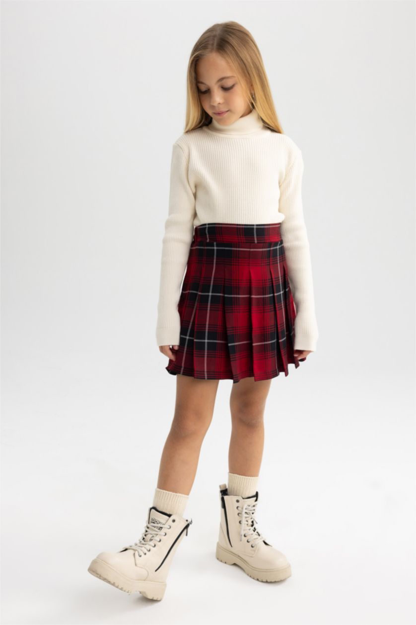 GIRLS & TEENS Bordeaux جيبة بقصة A