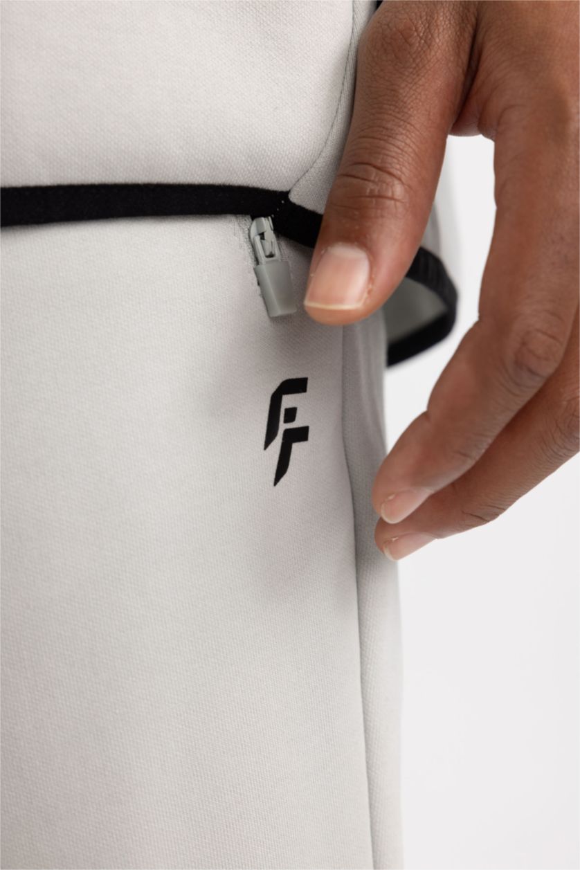 HOMME Gris Clair Coupe slim raccourcie