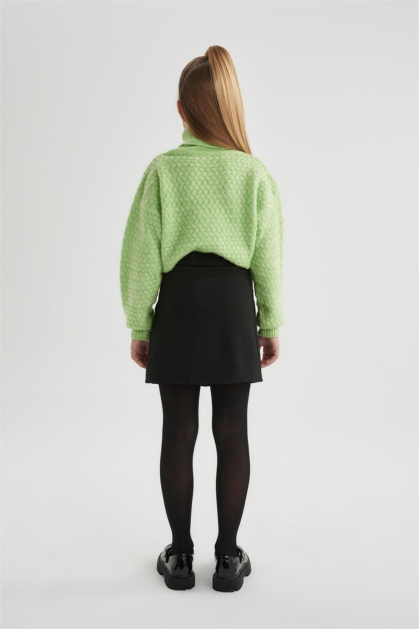 Girls & Teens Black Girl Regular Fit Skirt