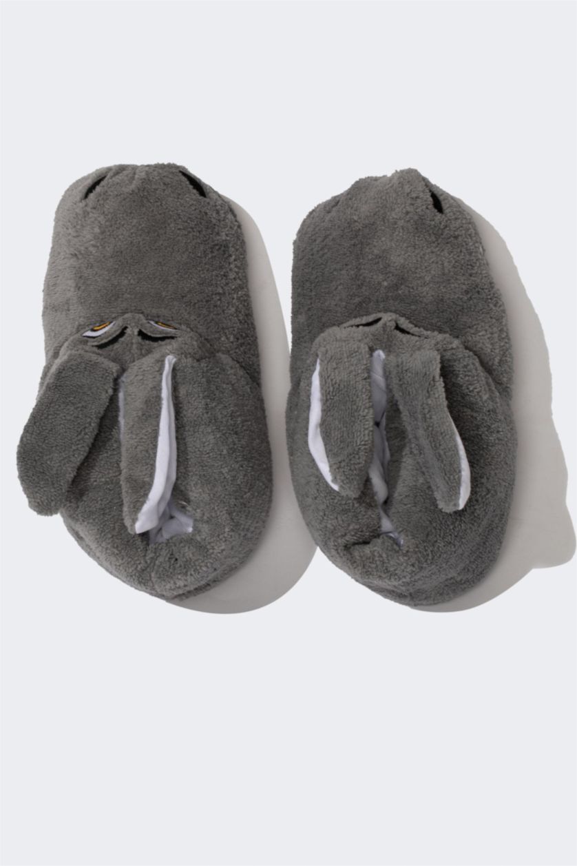 HOMME Anthracite Pantoufles De Maison à Semelle Plate Pour Homme