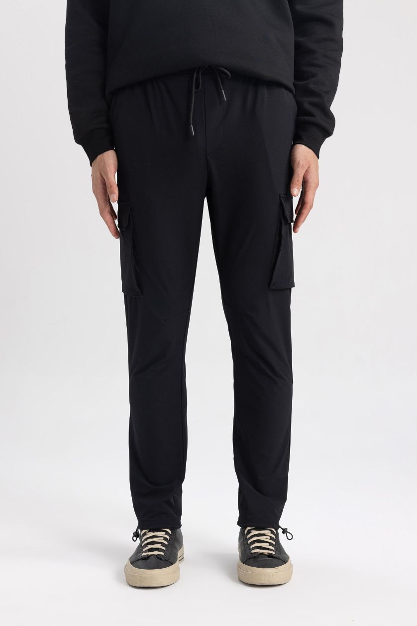 HOMME Noir Pantalon Slim