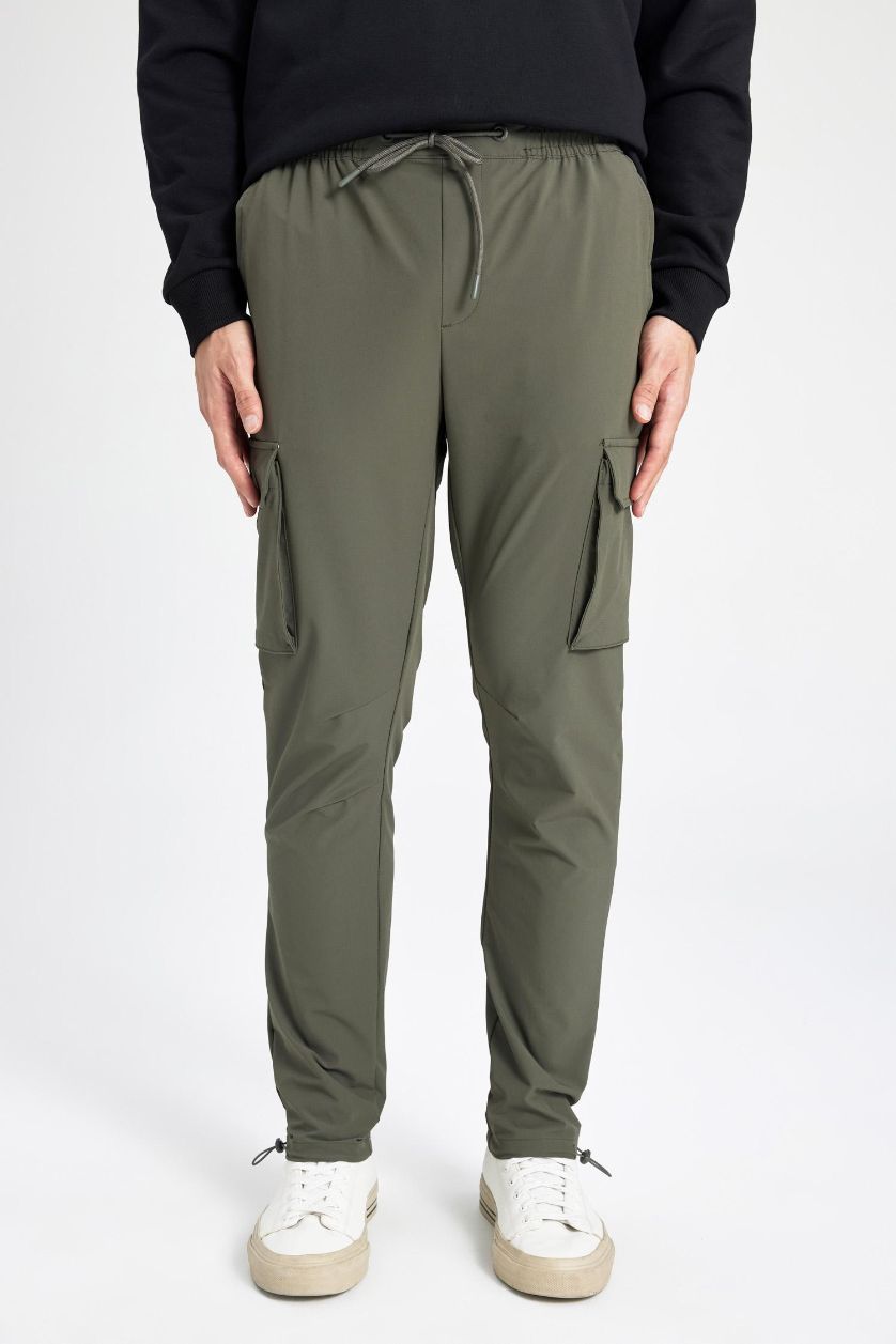 MAN Khaki Slim Fit Trousers