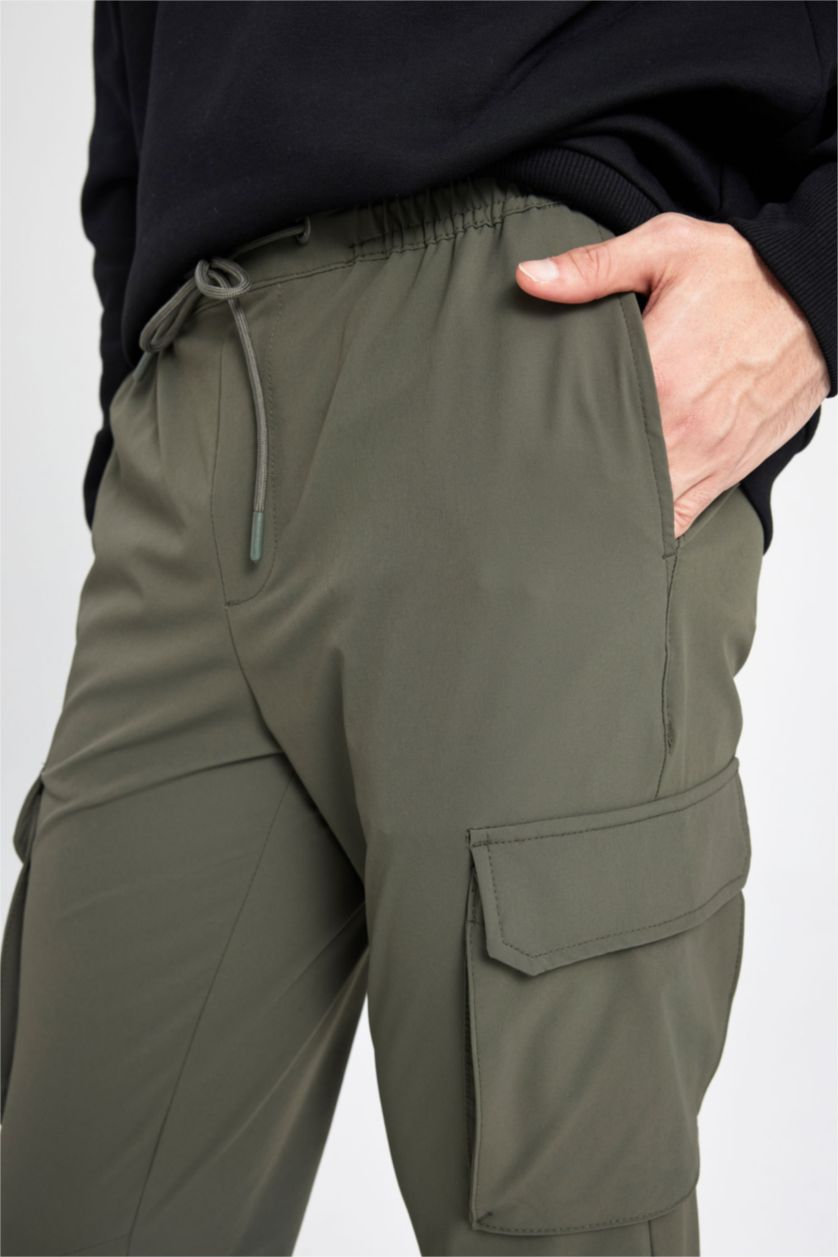 MAN Khaki Slim Fit Trousers