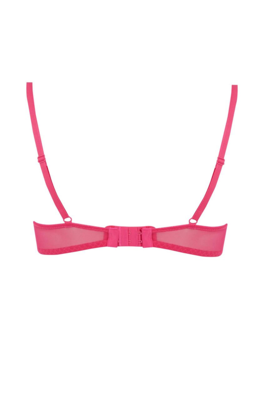 WOMAN Dark Pink Fall in Love With Lace Uncovered Bra