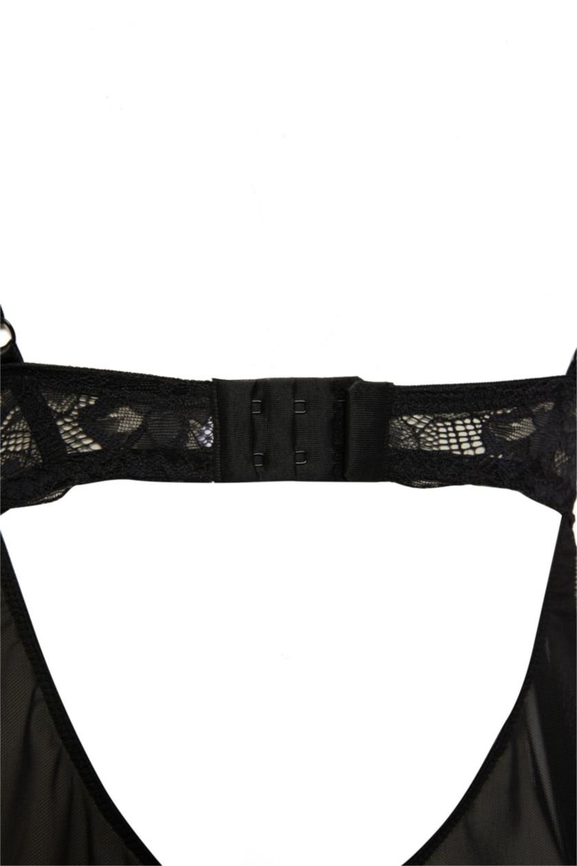 نساء أسود فستان نوم بيبي دول دانتيل من Fall in Love