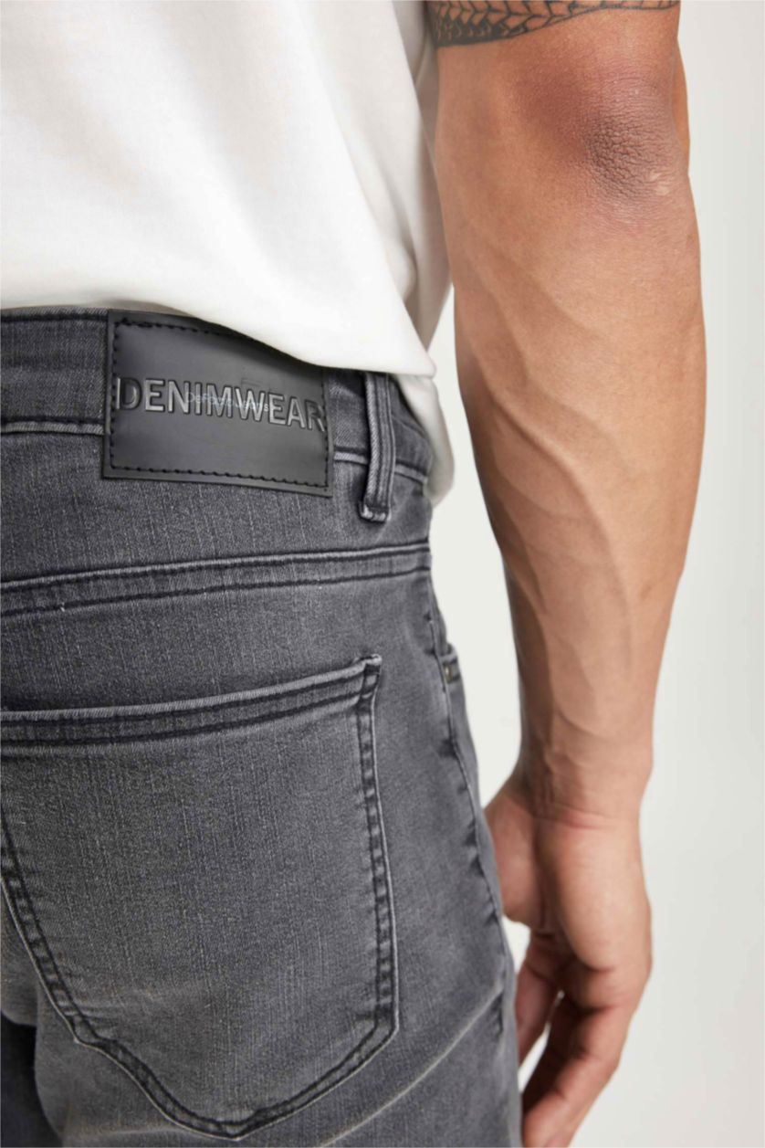 رجالي أنثرا بنطلون جينز كارلو سكيني فيت وخصر عادي