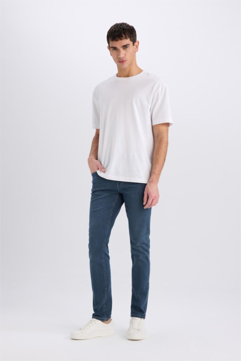 MAN Blue Grey Pedro Slim Fit Skinny Leg Jeans