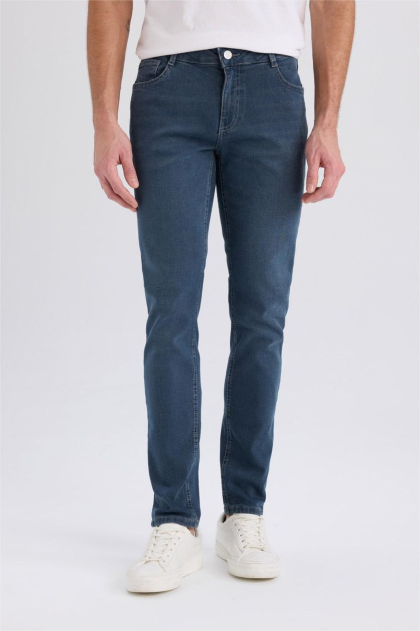 MAN Blue Grey Pedro Slim Fit Skinny Leg Jeans