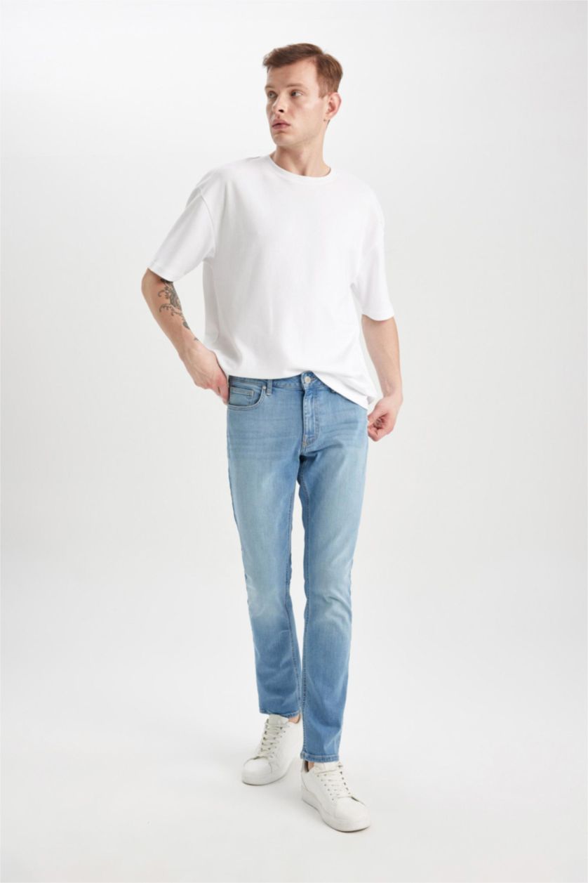 HOMME BLEU Clair PEDRO - Coupe slim en jean