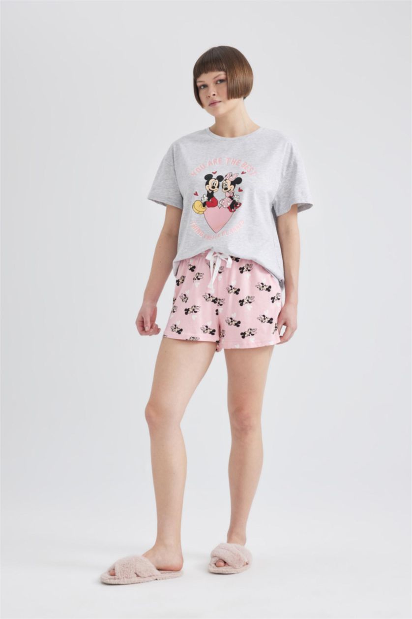 WOMAN Pink 2 piece Regular Fit Mickey & Minnie Licensed Set