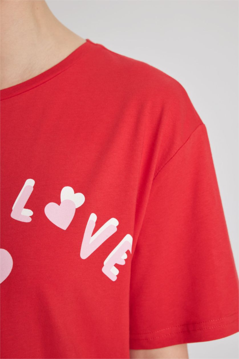 FEMME Rouge Robe En Tricot Col rond Mickey & Minnie (Standard Characters)