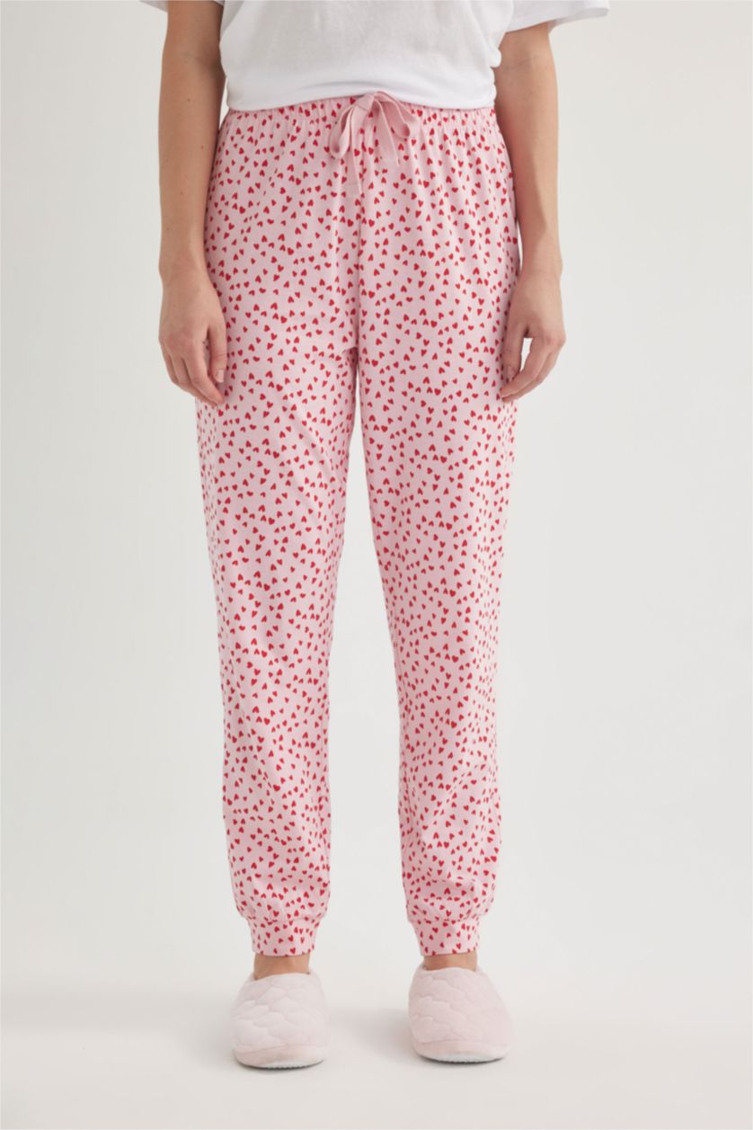WOMAN Pink Regular Fit Knitted Bottoms