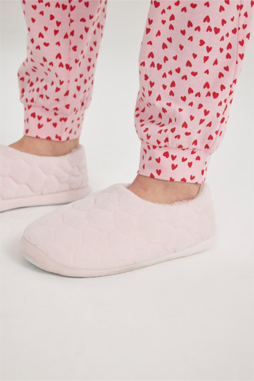 WOMAN Pink Regular Fit Knitted Bottoms