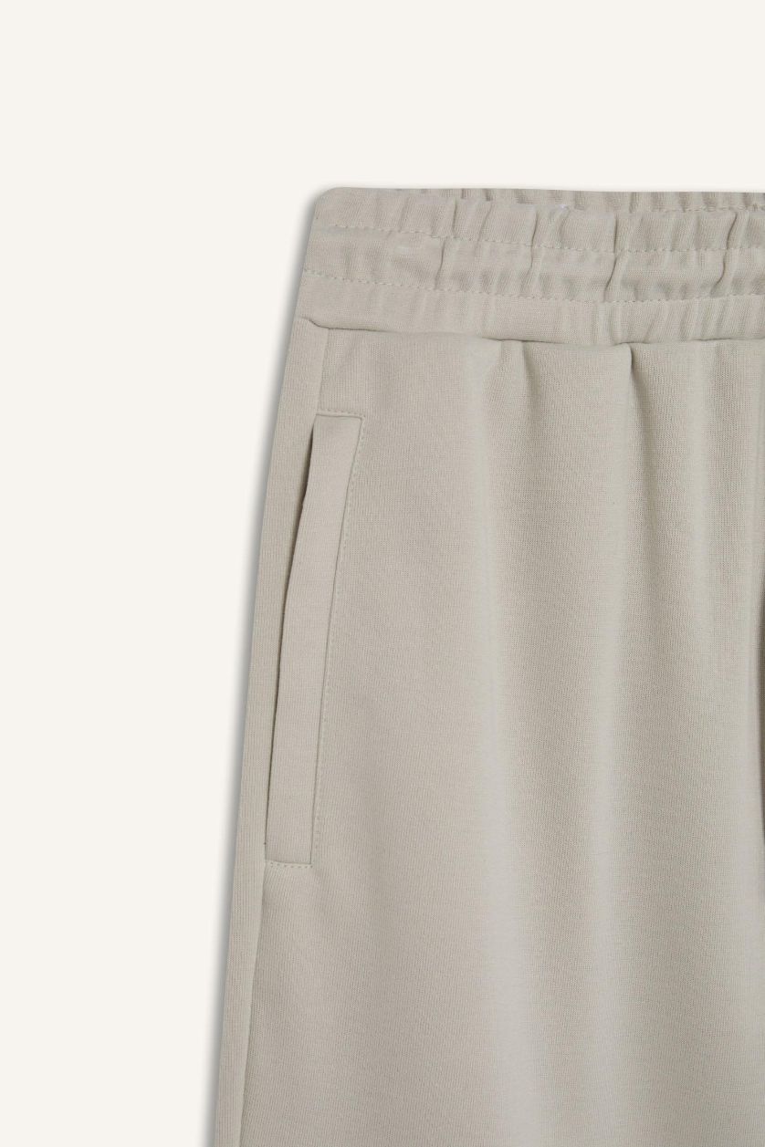 Erkek Taş Regular Fit İnce Eşofman Altı Fermuar Cepli Beli Bağcıklı Lastikli Paça