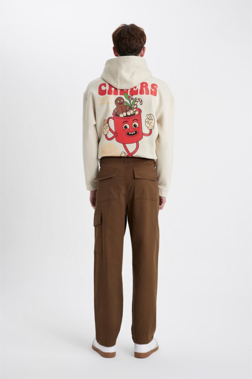 رجالي بني بنطلون جبردين باجي برجل عادية