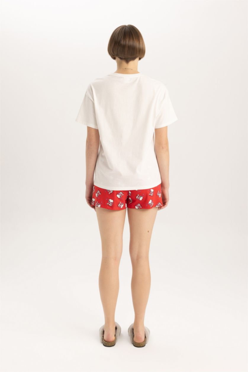 FEMME Rouge 2 T-Shirts Coupe Régulière à manches courtes Snoopy