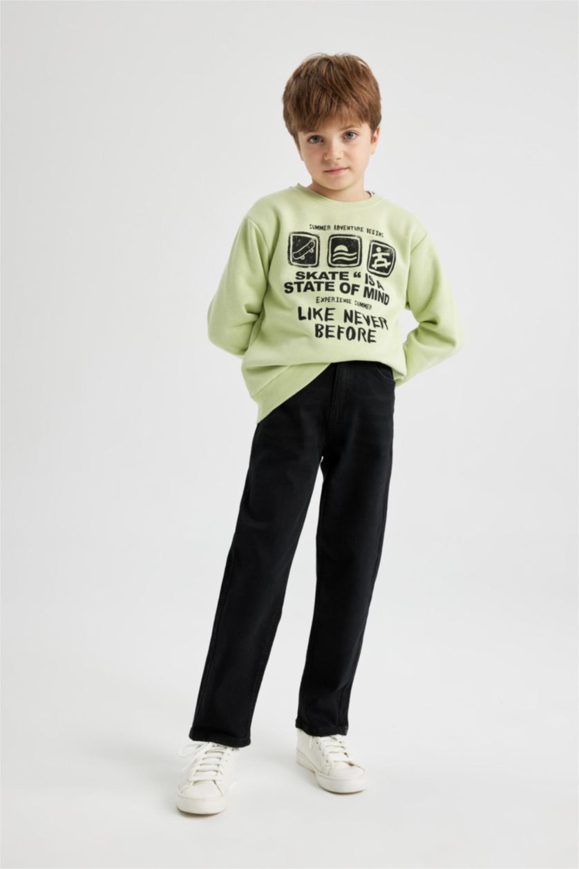 BOYS & TEENS Black Boy Baggy Pants