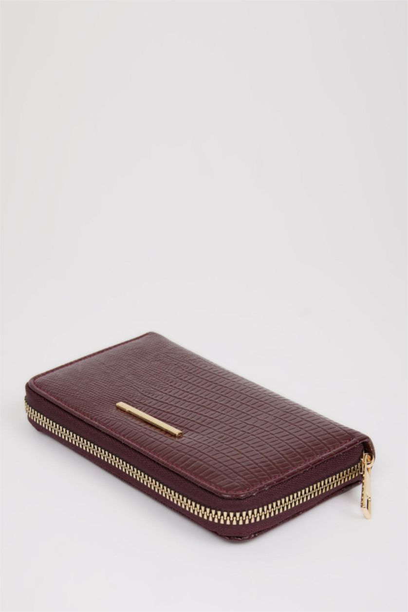 Kadın Bordo Kadın Suni Deri Cüzdan