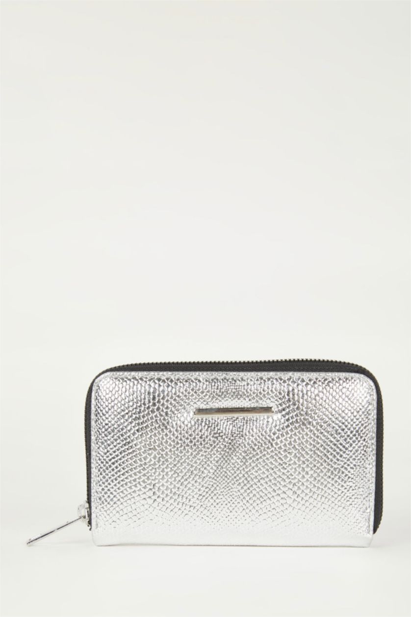 نساء رمادي محفظة نسائي جلد صناعي