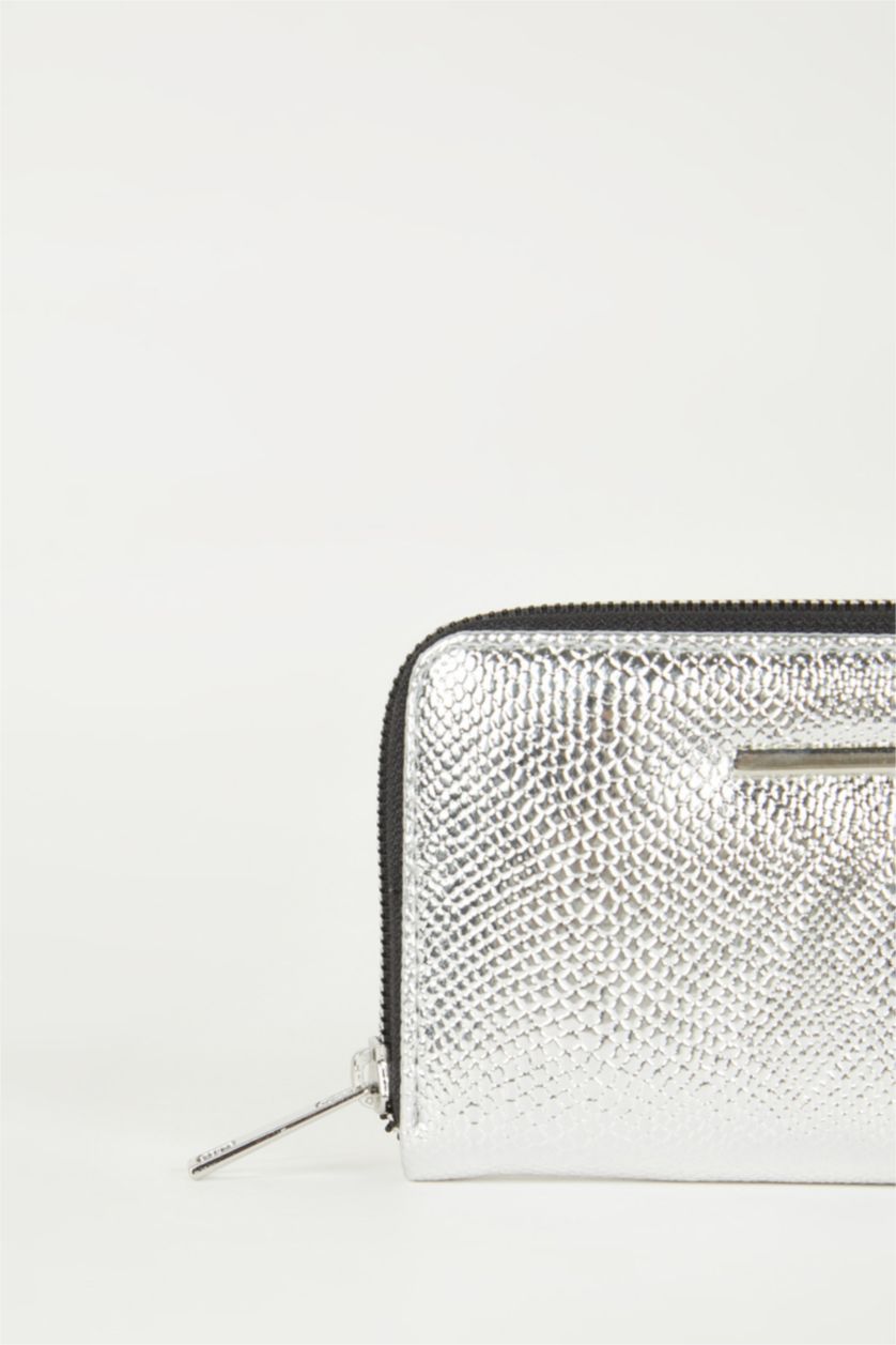 نساء رمادي محفظة نسائي جلد صناعي