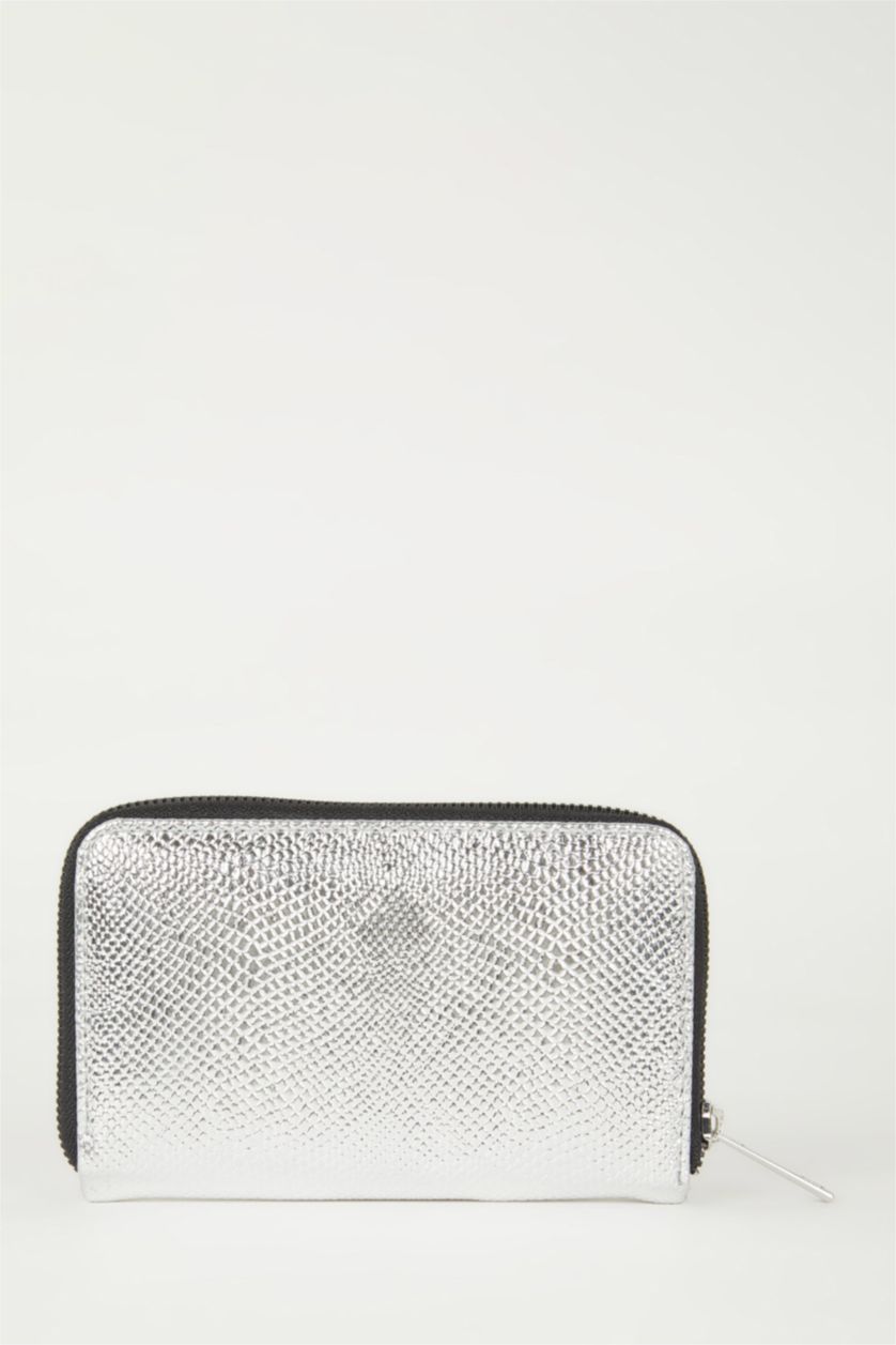 نساء رمادي محفظة نسائي جلد صناعي