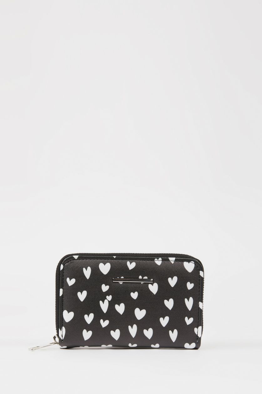 Women Black Woman Faux Leather Wallets