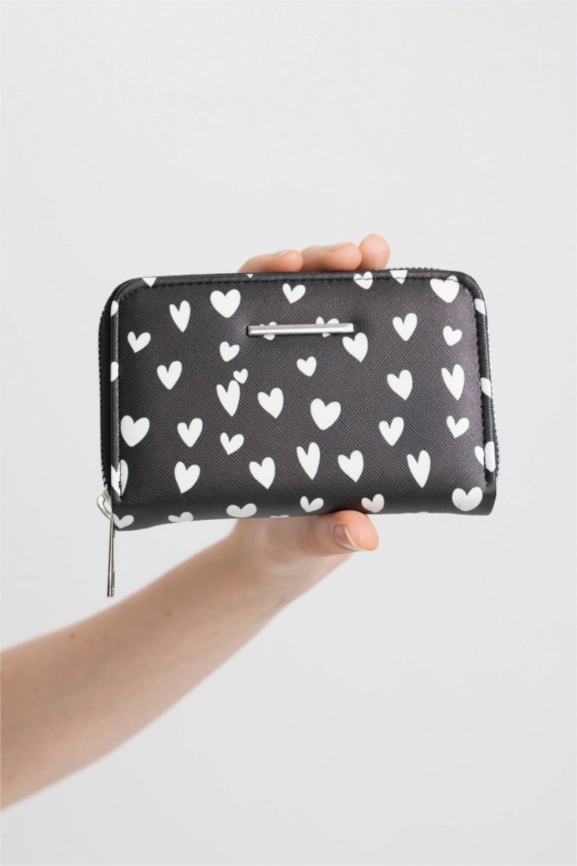 Women Black Woman Faux Leather Wallets