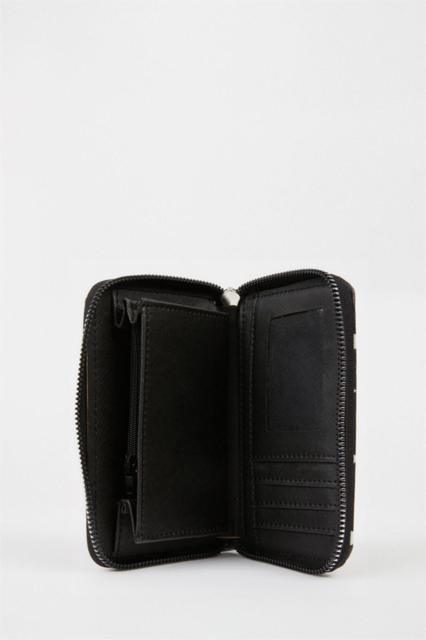 Women Black Woman Faux Leather Wallets