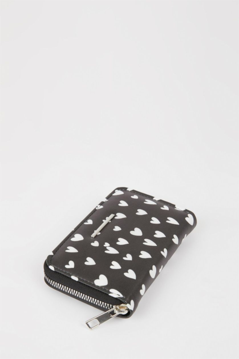 Women Black Woman Faux Leather Wallets