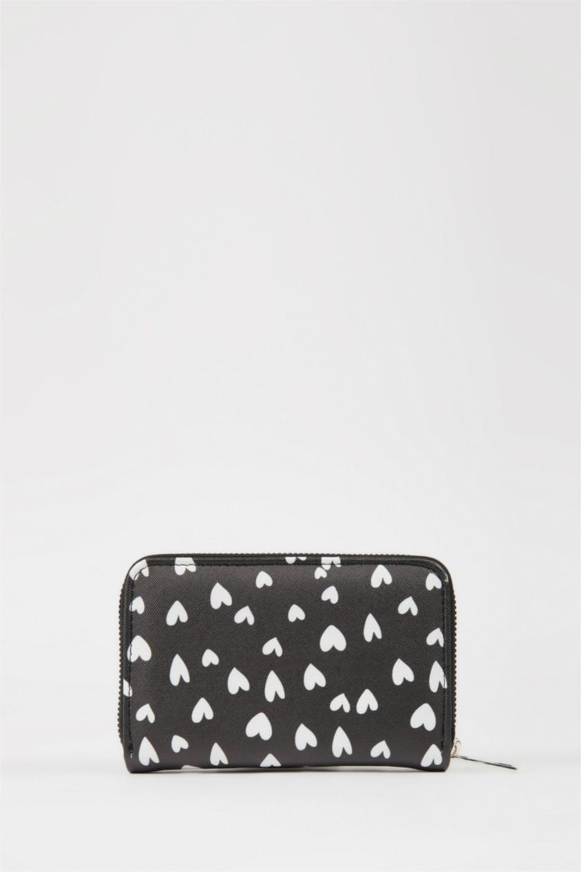 Women Black Woman Faux Leather Wallets