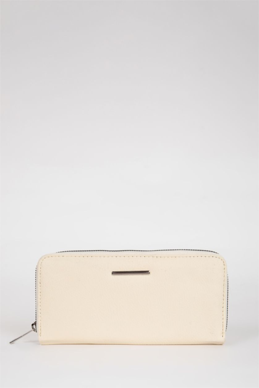 نساء بيج محفظة عملات نسائي جلد صناعي