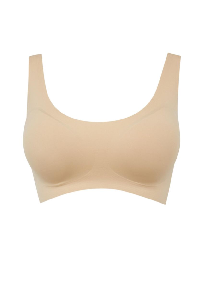 Kadın Bej İki Parça Çıkarılabilir Pedli Görünmez Sütyen-Fall in Love