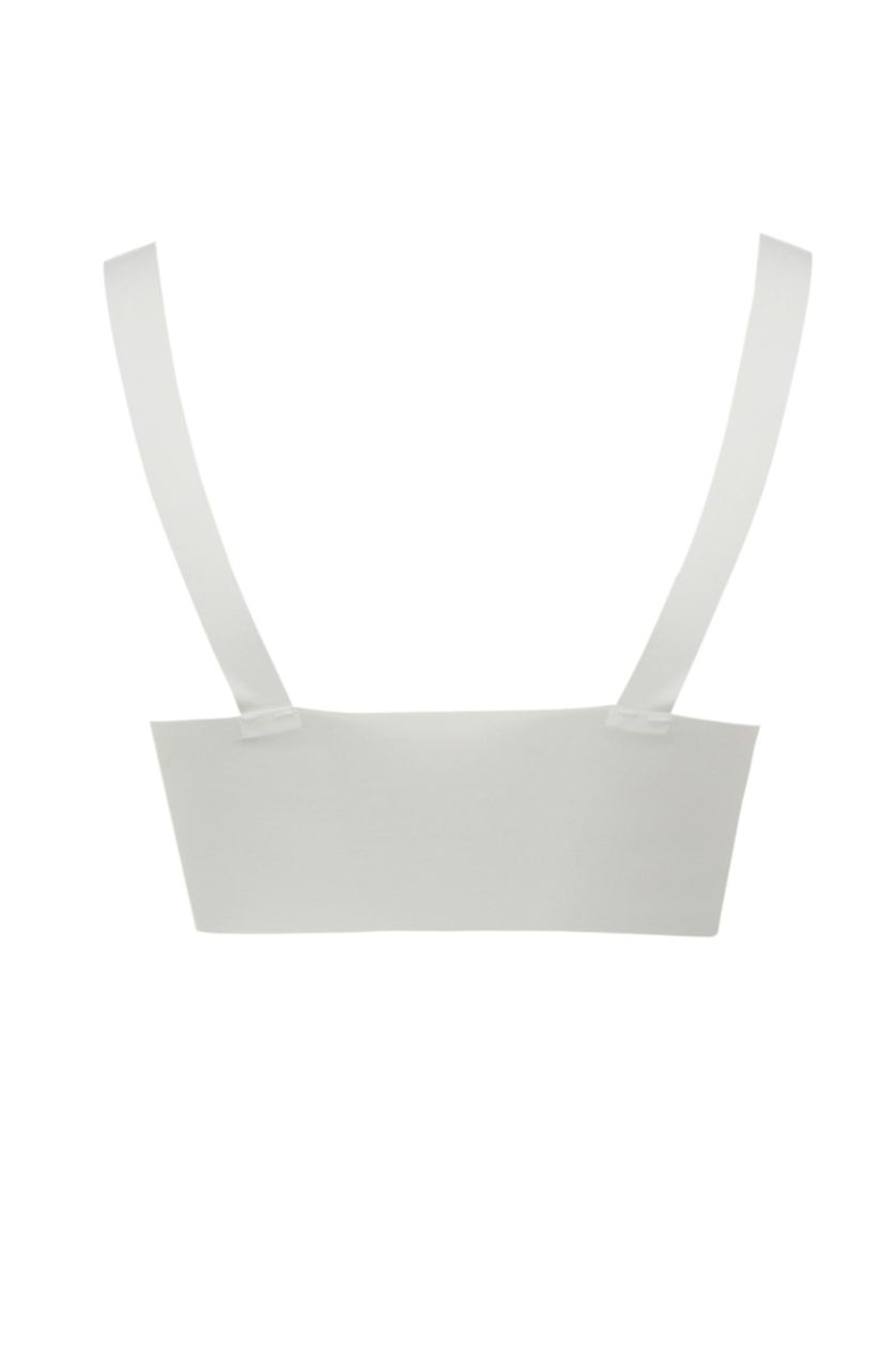 Kadın Ekru İki Parça Çıkarılabilir Pedli Görünmez Sütyen