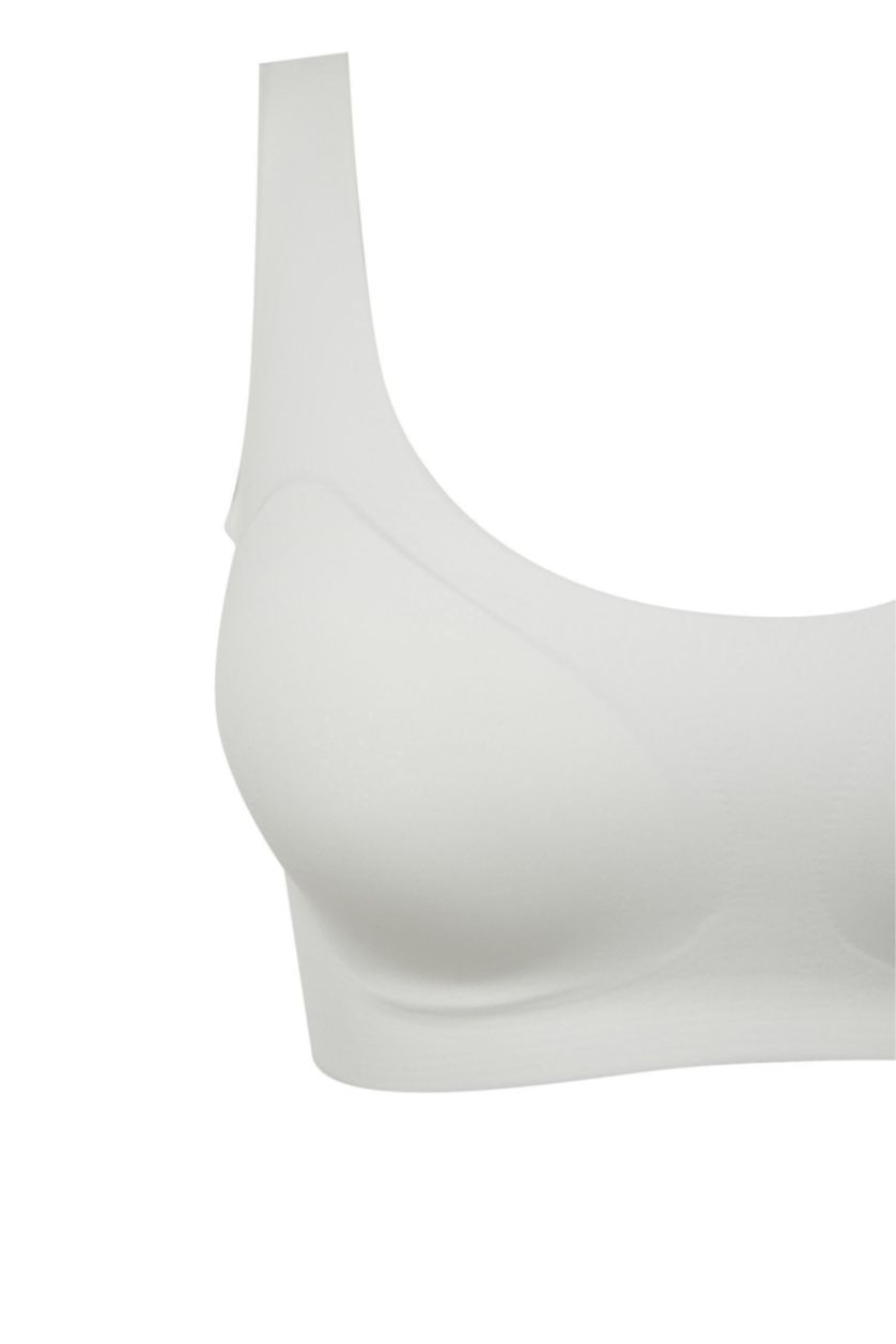 Kadın Ekru İki Parça Çıkarılabilir Pedli Görünmez Sütyen
