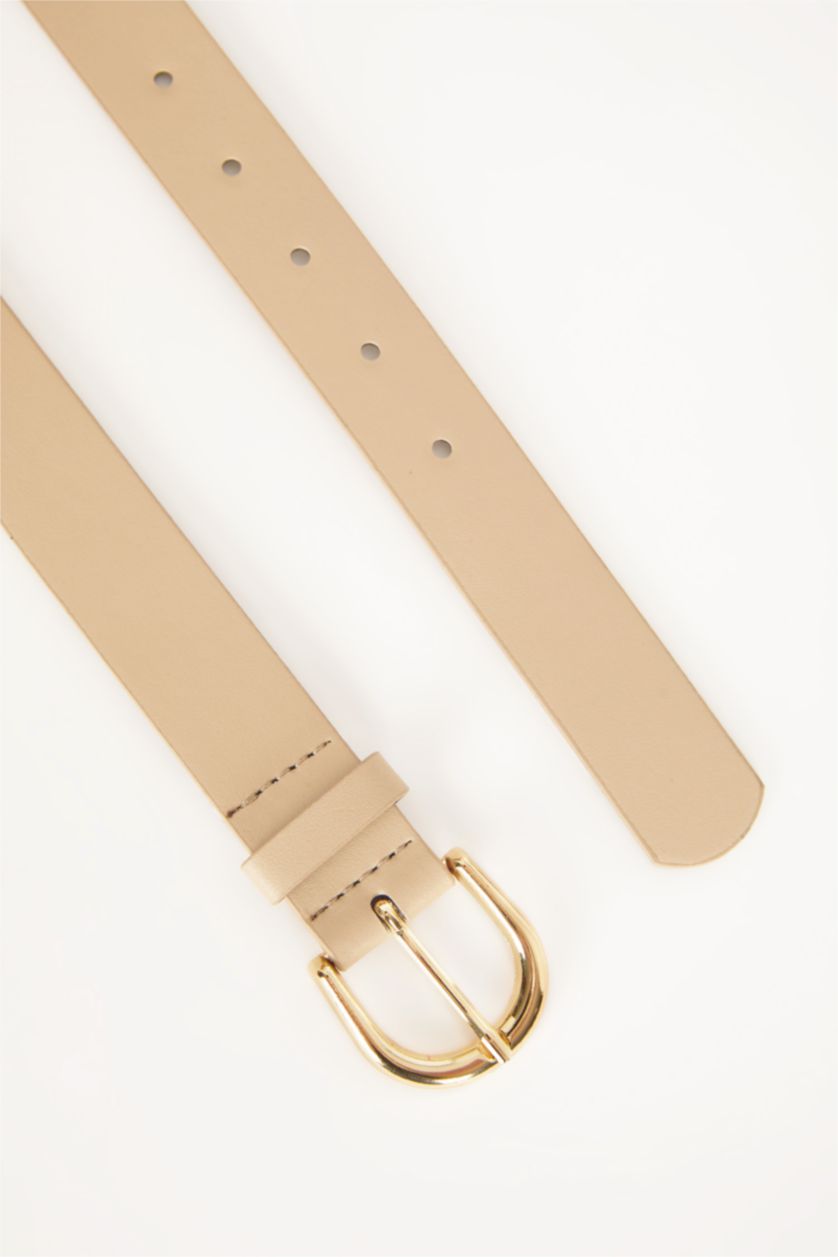 Kadın Vizon Kadın Suni Deri Jean Kemeri