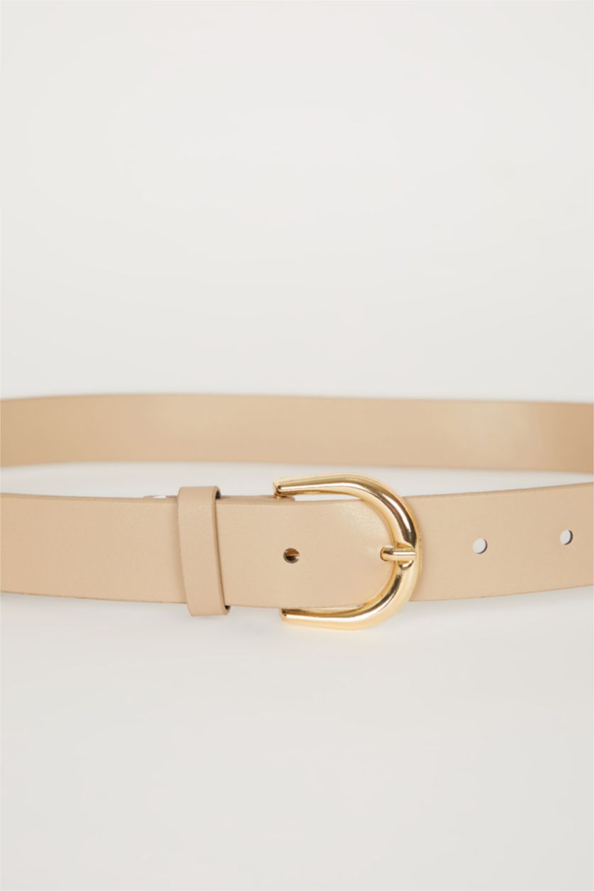 Kadın Vizon Kadın Suni Deri Jean Kemeri