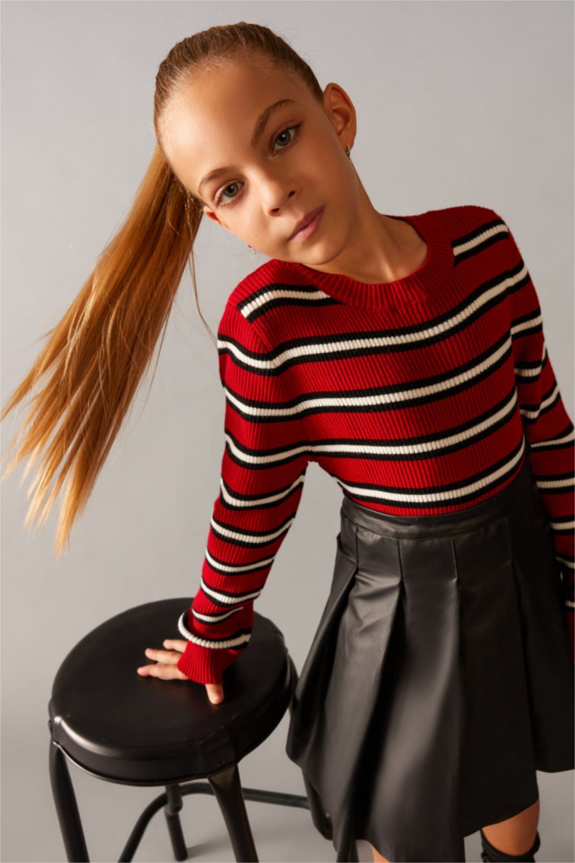 Young Girls - Teen Girls Bordeaux Girl Regular Fit Pullover