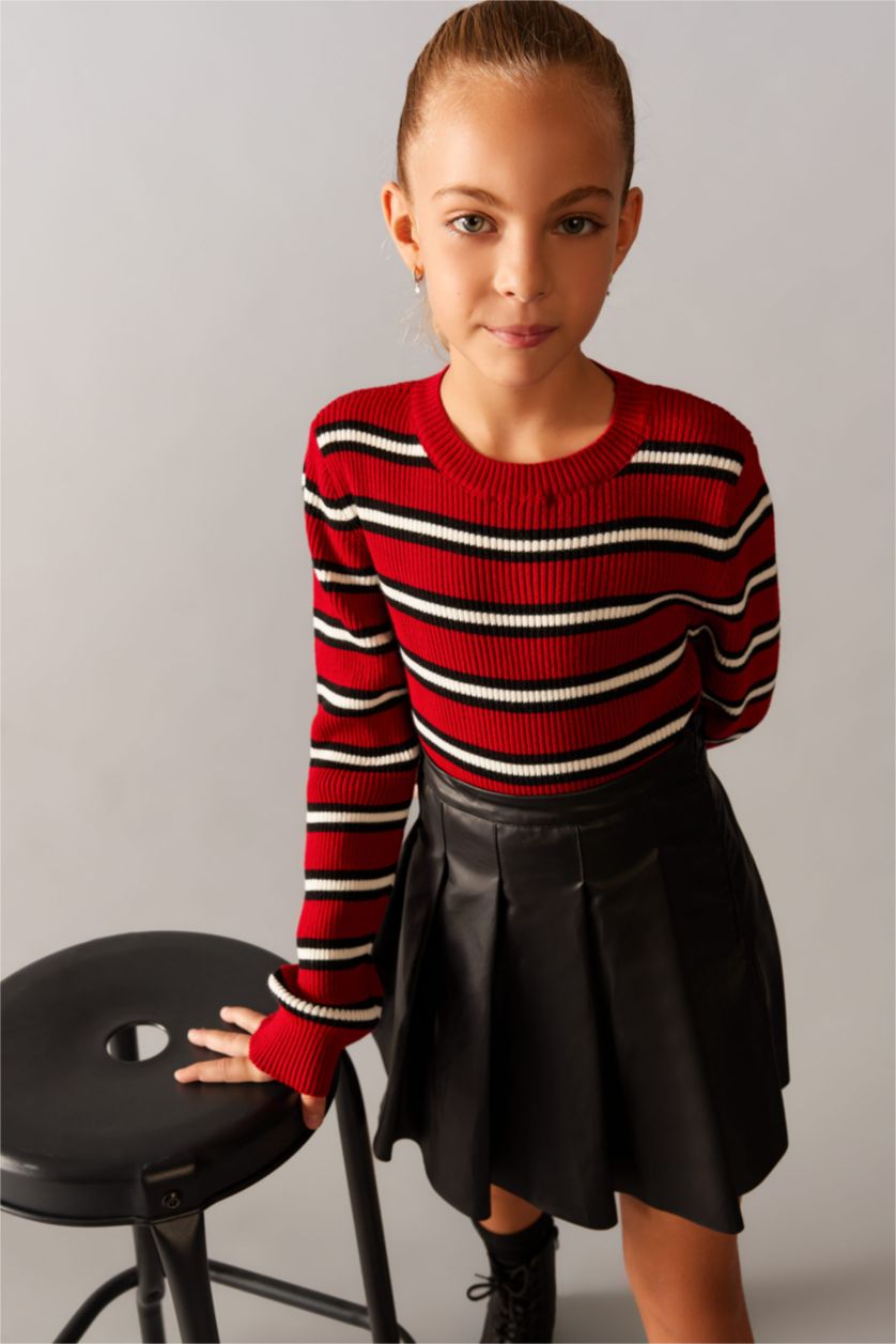 Young Girls - Teen Girls Bordeaux Girl Regular Fit Pullover