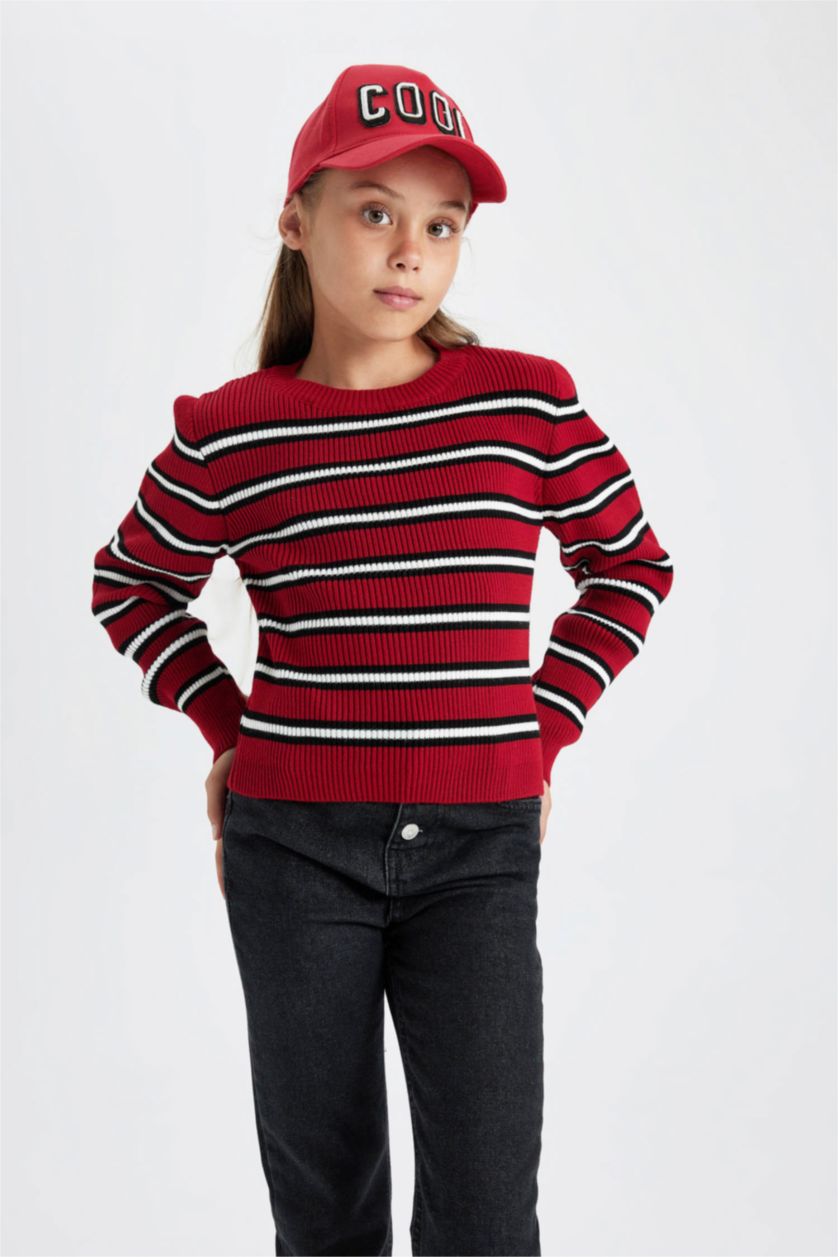 Young Girls - Teen Girls Bordeaux Girl Regular Fit Pullover