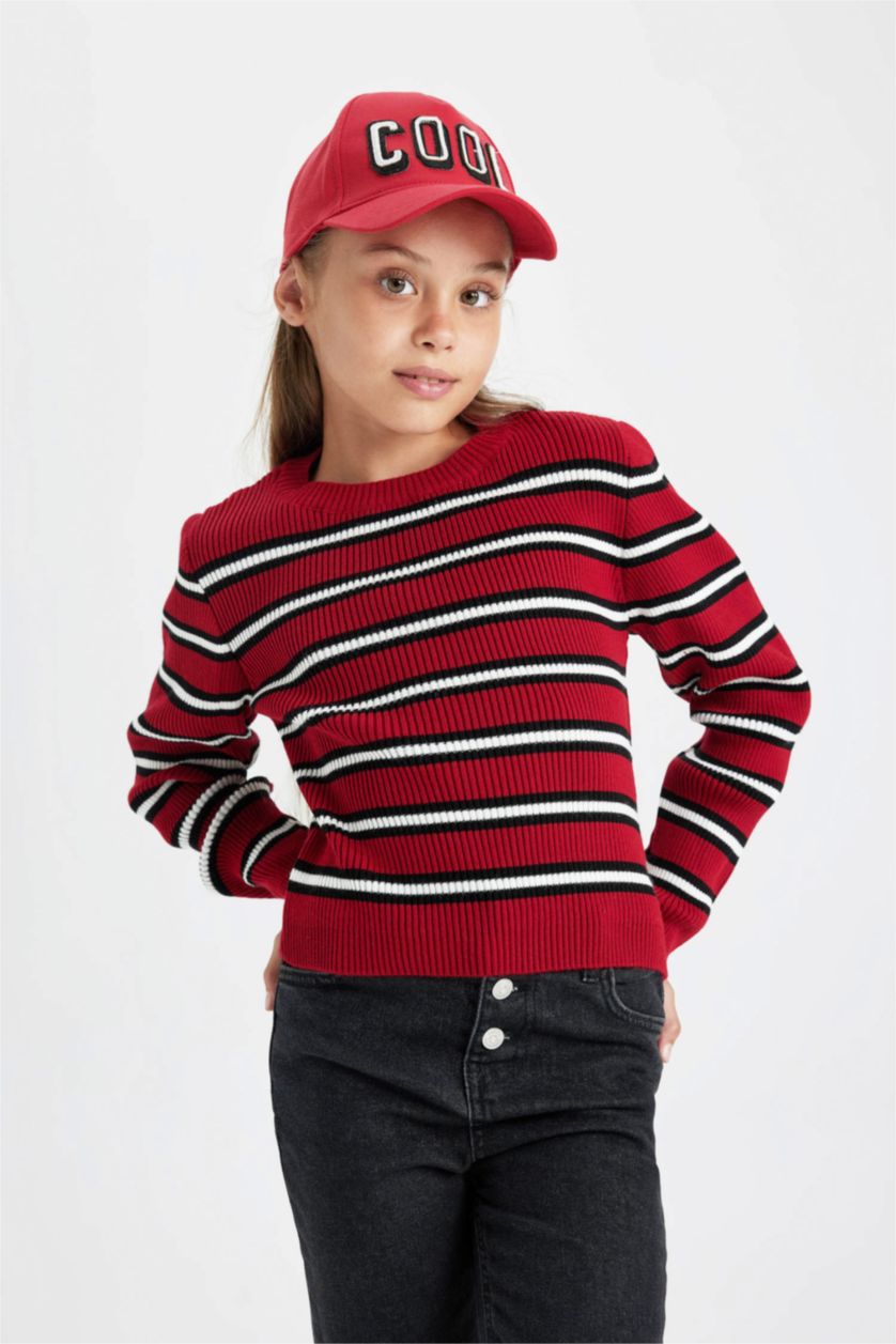 Young Girls - Teen Girls Bordeaux Girl Regular Fit Pullover